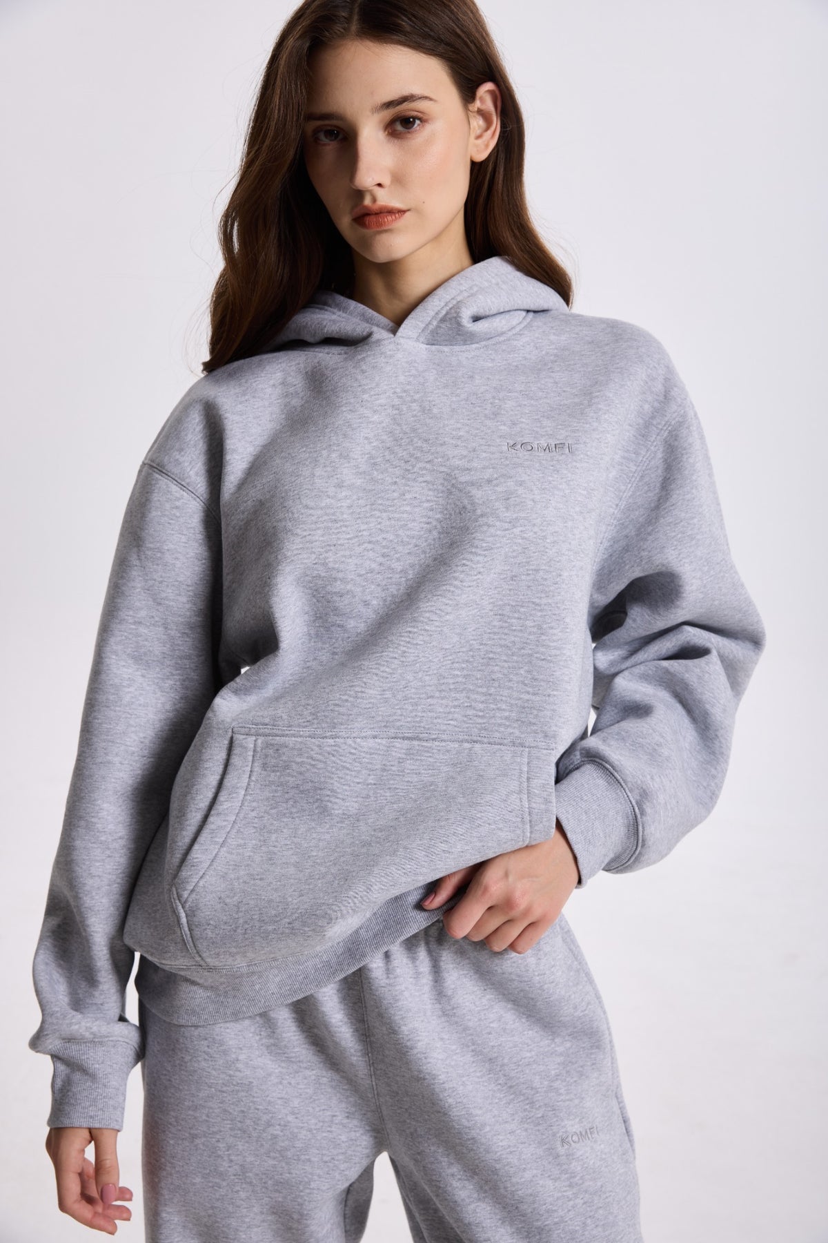 AW26-SIG-HOD-001 | Heather Grey | Main