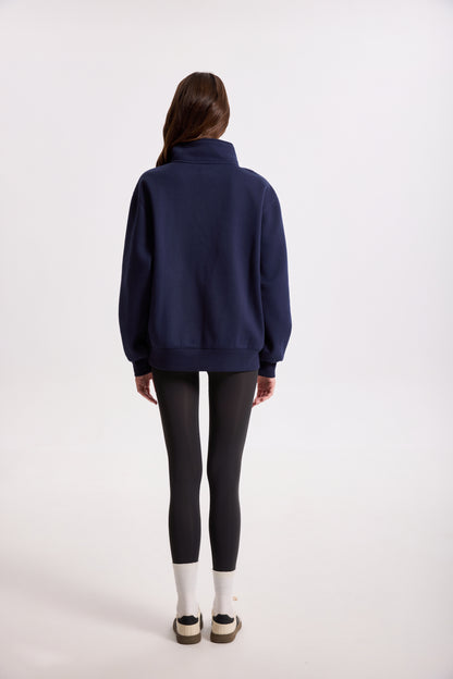 AW26-SIG-QZH-001 | Deep Navy | Back