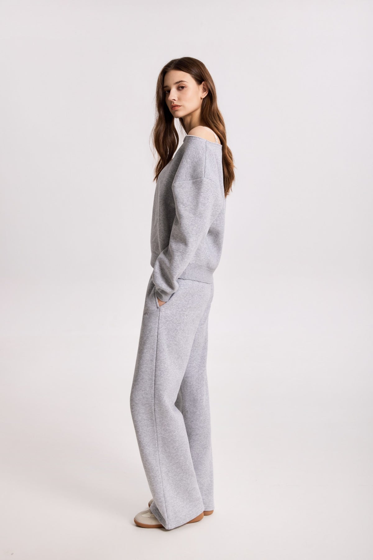 AW26-STU-OSS-001 | Heather Grey | Side