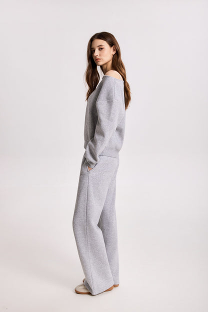 AW26-STU-OSS-001 | Heather Grey | Side