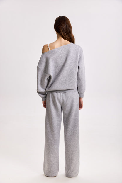AW26-STU-OSS-001 | Heather Grey | Back