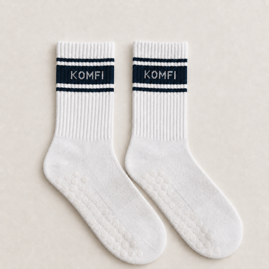 Chaussettes Antidérapantes Yoga & Pilates – Ivoire